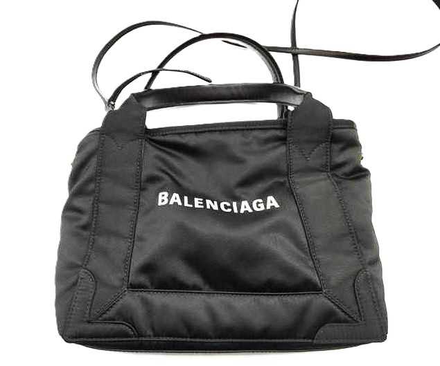 バレンシアガ買取 ネイビーカバスXS 390346